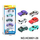 OBL10436292 - 6款1:64风火轮复古老爷车，皮卡合金车5只装