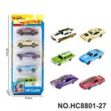 OBL10436293 - 6款1:64风火轮复古老爷车肌肉车合金车5只装