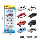 OBL10436296 - 8款1:64风火轮合金车赛车，肌肉车，越野车，跑车5只装