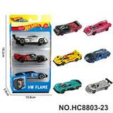 OBL10436298 - 6款1:64风火轮赛车，跑车合金车3只装