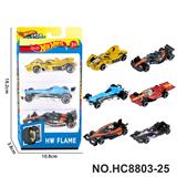 OBL10436300 - 6款1:64风火轮F1赛车合金车3只装
