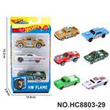 OBL10436304 - 6款1:64风火轮皮卡，肌肉车，越野车合金车3只装