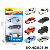 OBL10436305 - 8款1:64风火轮合金车赛车，肌肉车，越野车，跑车3只装