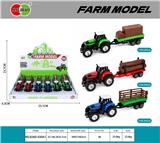 OBL10438050 - 6PCS/平展示盒
合金滑行农夫拖车