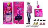 OBL10441972 - 1比1 K-POP 猎魔男团动画版  11.5寸11关节实身Baby saia宝宝沙加 带金貂卡片一张 带吉他一条