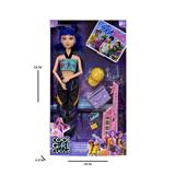 OBL10442000 - K-POP 猎魔女团动画版11.5寸12关节实身Rumi鲁米打歌芭比带吸塑配件