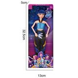 OBL10442022 - K-POP 猎魔女团真人版11.5寸12关节实身带Rumi鲁米打歌芭比带武器