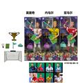 OBL10442094 - 11.5寸13关节实身世界杯明星带奖牌，奖杯 ，标牌，罚旗，运动包，足球门。带卡片随机一张明星卡片
