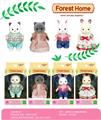 OBL10442238 - 白猫/黑猫/白兔/卡其兔
(衣服随机混装)