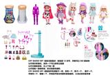 OBL10443206 - 浴盐系列CRY BABIES BFF11.5寸11关节实身哭泣芭比娃娃带5惊喜配件发夹。一个模特架6款混装
