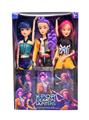 OBL10443277 - K-POP 猎魔女团真人版11.5寸12关节实身Rumi鲁米打歌芭比3人混装，金貂卡片一张