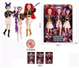 OBL10443313 - 第3代K-POP 猎魔带灯光音乐11.5寸12关节实身猎魔女团，猎魔男团三人混装带刀叉剑