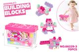 OBL10443719 - 益智中颗粒女孩积木（70PCS）