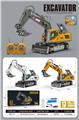 OBL10445076 - 中号13通仿真遥控器合金喷雾挖掘机