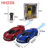OBL10447782 - 二通遥控车，带3D灯光1:24(喷雾)(红，蓝,黄)