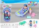 OBL10447887 - 浴盆+(中号女娃)+吊带牛仔套装(GCC)