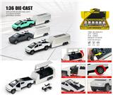 OBL10448833 - 1：36特斯拉皮卡房车(附带摩托)