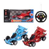 OBL10448917 - 四通方向盘遥控车              1：24 （红，蓝）