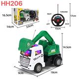 OBL10449000 - 四通方向盘工程遥控车；带3D灯光