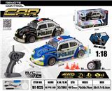 OBL10449256 - 2.4G四驱漂移甲壳虫警车带喷雾遥控车（灯光，包电）