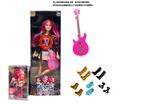 OBL10449398 - K-POP 猎魔女团真人版11.5寸12关节实身带七彩灯光主题曲鲁米佐伊米cospiay朋克芭比带吉他，金貂卡片一张