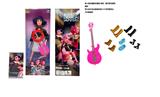 OBL10449399 - K-POP 猎魔女团真人版11.5寸12关节实身带七彩灯光主题曲鲁米佐伊米cospiay朋克芭比带吉他，金貂卡片一张