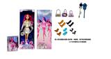 OBL10449410 - K-POP 猎魔女团真人版11.5寸12关节实身鲁米佐依米拉儿唱歌芭比带魔术棒，镀金手提包金貂卡片一张