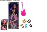 OBL10449412 - K-POP 猎魔女团真人版11.5寸12关节实身鲁米佐伊米cospiay朋克芭比带吉他，金貂卡片一张
