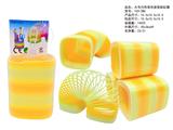 OBL10450073 - 大号正方形双色渐变彩虹圈