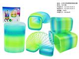 OBL10450075 - 大号正方形透明渐变彩虹圈