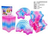 OBL10450082 - 大号五角星透明渐变彩虹圈