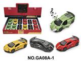 OBL10454075 - 1:36回力合金车模-兰博基尼带灯光音乐（12只/展示盒）（4色混装）