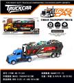 OBL10457248 - 惯性美式拖头卡车载两辆消防车+三辆金属车