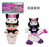 OBL10458415 - 高档毛绒14寸吹瓶酷洛米带四声音乐cry Babies-Tutti Fritti流眼泪功能带吸水奶瓶，带奶嘴  。衣服3件套