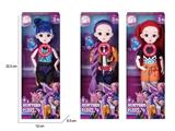 OBL10459277 - K-POP猎魔系列  12寸12关节实身身带七彩灯光主题曲真玻璃眼珠惊喜猎魔女团娃娃带七彩灯光主题曲3款混装