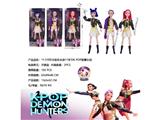 OBL10459279 - K-POP 猎魔女团真人版11.5寸12关节实身带七彩灯光主题曲Rumi鲁米打歌芭比带武器3款混装