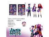 OBL10459283 - K-POP 猎魔女团真人版11.5寸12关节实身带七彩灯光主题曲Rumi鲁米带吉他2人装