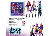 OBL10459284 - K-POP 猎魔女团真人版11.5寸12关节实身带七彩灯光主题曲Rumi鲁米带吉他3人装