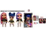 OBL10459304 - 1比1美国Q版卡通5D真眼珠14寸全搪胶猎魔娃娃带音乐主题曲带金貂卡片一张带真人化妆品，唇膏，指甲油，化妆油，美甲 4件套