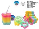 OBL10460139 - 中号花朵形状彩虹圈