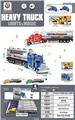 OBL10461710 - 声光回力车模美式拖头油罐车（4只）包电