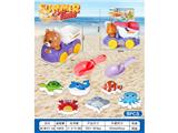 OBL10462015 - 沙滩玩具小卡头网袋
9件套