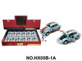 OBL10463473 - 1;36回力合金车模甲壳虫海湾版带灯光音乐（12只/展示盒）（3色混装）