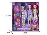 OBL10464524 - 11.5寸实身11关节K-POP猎魔女团娃娃3只装带配件