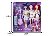 OBL10464533 - 11.5寸实身11关节K-POP猎魔女团娃娃3只装带配件
