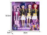 OBL10464536 - 11.5寸实身11关节K-POP猎魔女团娃娃3只装带配件