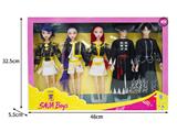 OBL10464584 - 11.5寸实身11关节K-POP猎魔男团猎魔女团娃娃5只装