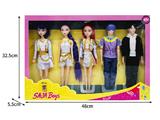 OBL10464585 - 11.5寸实身11关节K-POP猎魔男团猎魔女团娃娃5只装