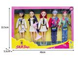 OBL10464587 - 11.5寸实身11关节K-POP猎魔男团猎魔女团娃娃5只装带配件