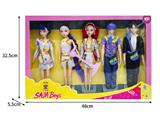 OBL10464589 - 11.5寸实身11关节K-POP猎魔男团猎魔女团娃娃5只装带配件